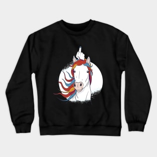 Thug Life Unicorn - Cute Funny Animals Crewneck Sweatshirt